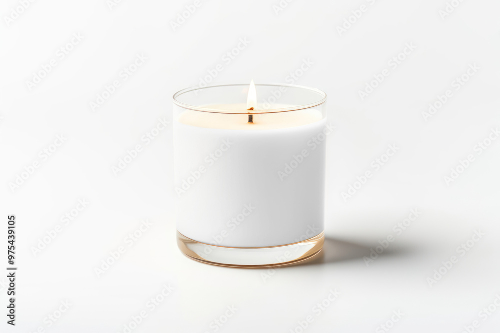Elegant candle design png mockup, transparent design Elegant candle design png mockup, transparent design