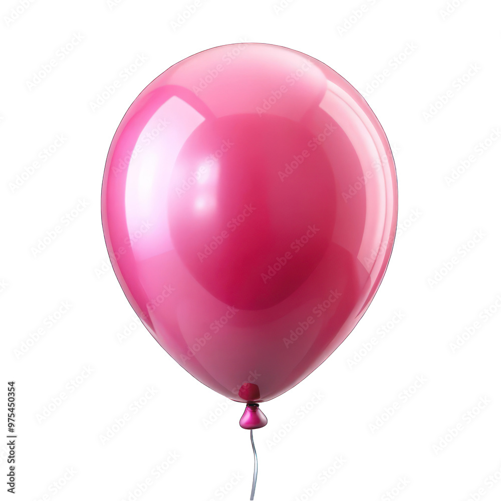 Pink balloon isolated on transparent background Pink balloon isolated on transparent background
