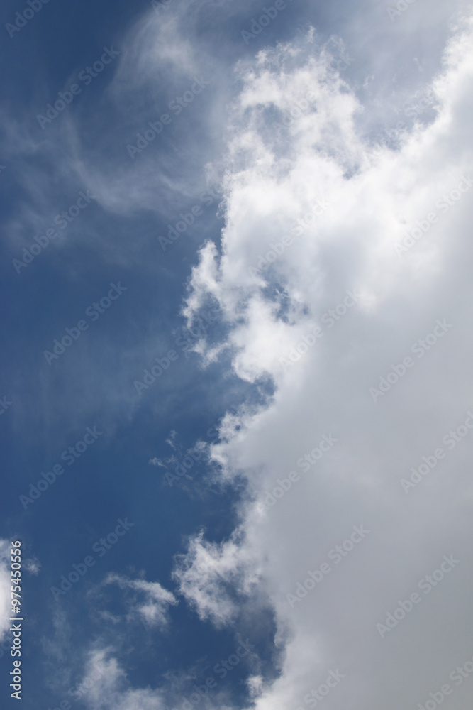 Fototapeta premium Clouds on the blue sky nature with space background wallpaper