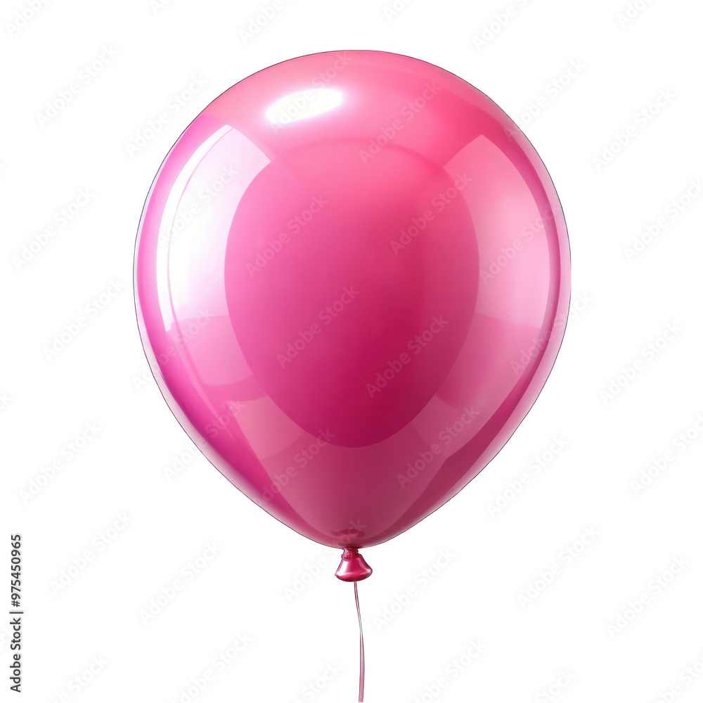 Pink balloon isolated on transparent background Pink balloon isolated on transparent background
