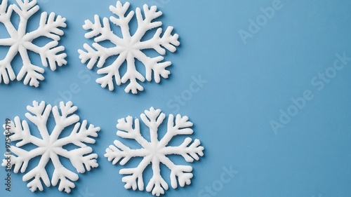 snowflake on a blue background photo