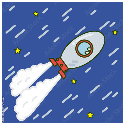 ロケットに乗って宇宙旅行を楽しむ未来