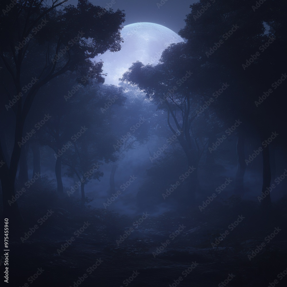 Fototapeta premium spooky halloween night