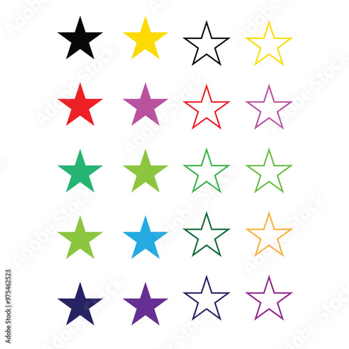 Star isolated icon