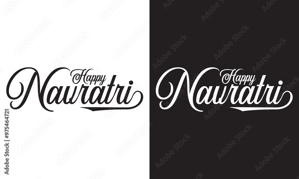 Happy Navratri. Vector typography set for banner design. Festival of India. Illustration of Navratri with beautiful calligraphy. Happy Navratri. Vector typography set for banner design. Festival of India. Illustration of Navratri with beautiful calligraphy.
