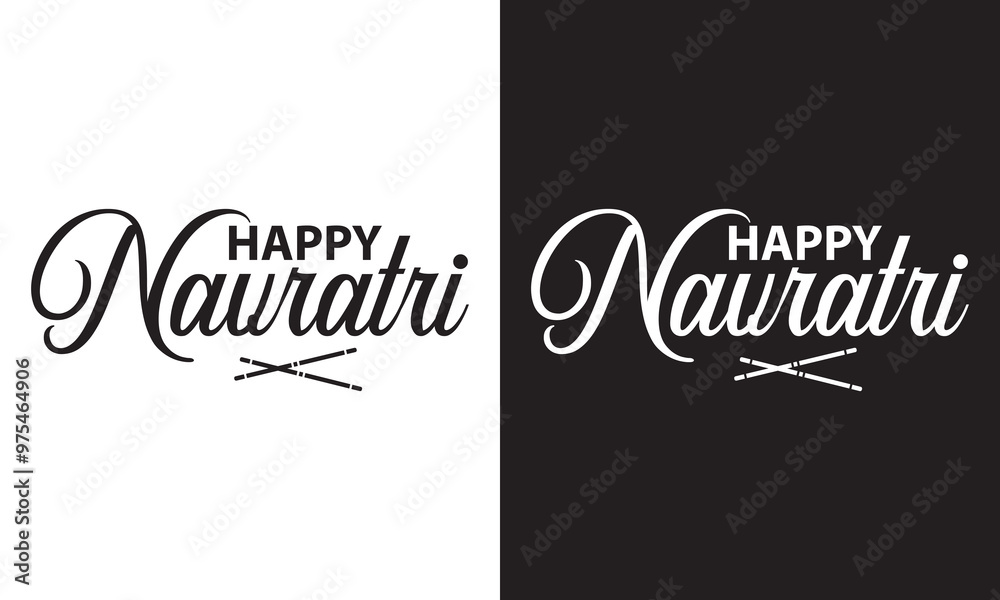 Happy Navratri. Vector typography set for banner design. Festival of India. Illustration of Navratri with beautiful calligraphy. Happy Navratri. Vector typography set for banner design. Festival of India. Illustration of Navratri with beautiful calligraphy.