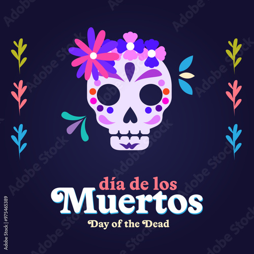 Día de los Muertos social media post