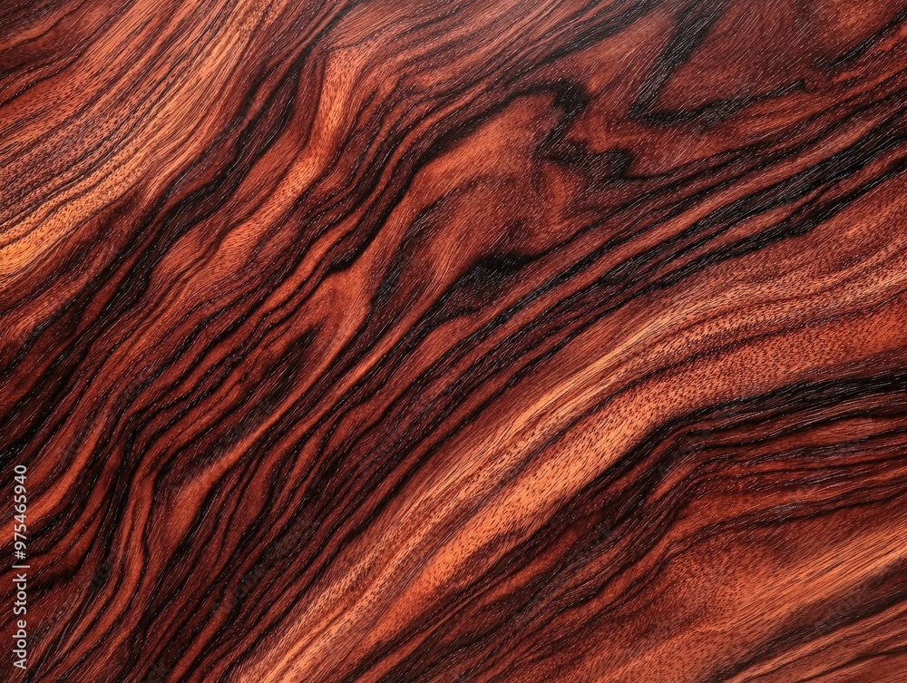 Fototapeta premium Rich Rosewood Grain Texture with Deep Red Tones