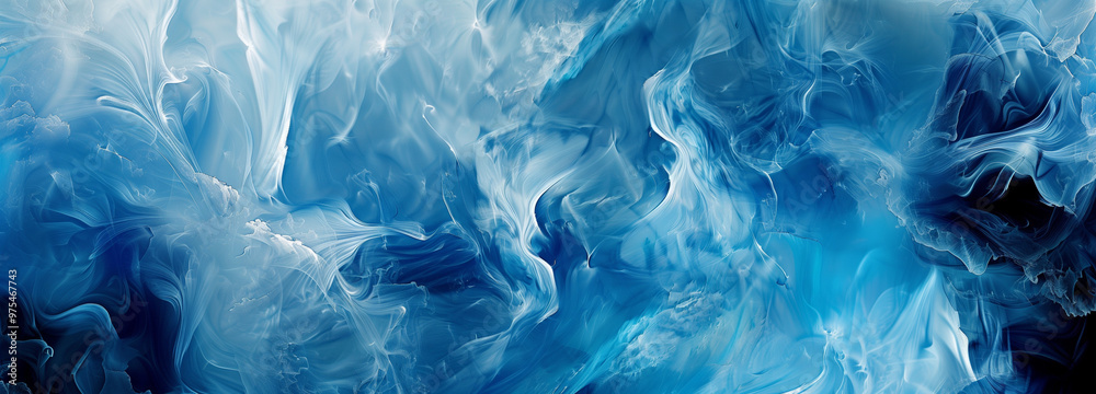 Abstract blue water texture with smoke effect, perfect for winter backgrounds and design Abstract blue water texture with smoke effect, perfect for winter backgrounds and design