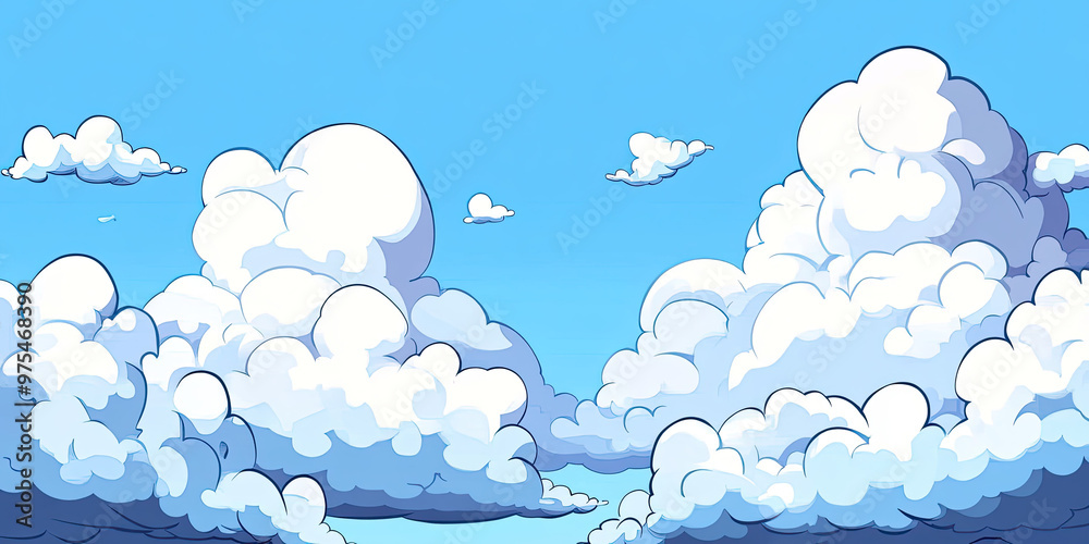 Cloud background, cartoon style clouds pink blue white backdrop wallpaper, fluffy, generated ai Cloud background, cartoon style clouds pink blue white backdrop wallpaper, fluffy, generated ai