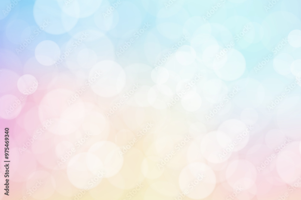 Colorful bokeh soft light abstract background
