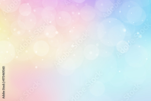 Colorful bokeh soft light abstract background