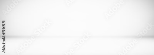 Empty white studio background. Design for displaying product.