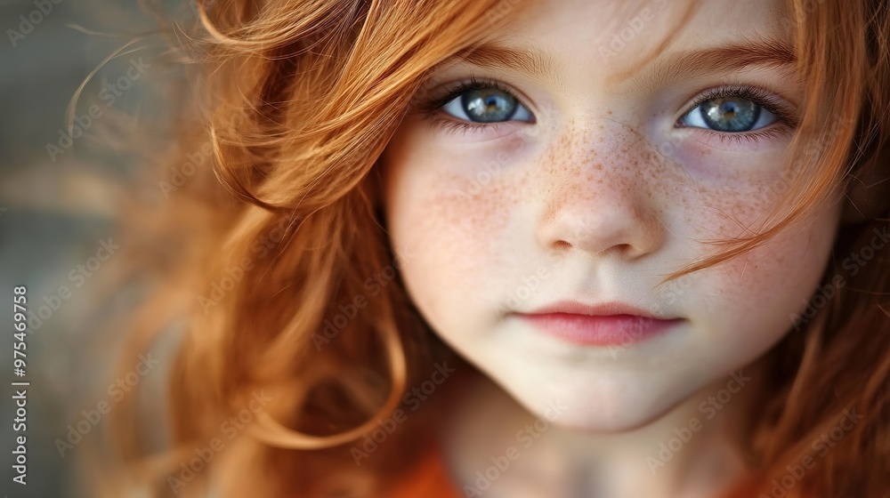 Little Red-Haired Girl with Brown Eyes and Straight Hair, Age 4. This image depicts a young girl with vibrant red hair, brown eyes, and straight hair, showcasing her charming and youthful appearance. Little Red-Haired Girl with Brown Eyes and Straight Hair, Age 4. This image depicts a young girl with vibrant red hair, brown eyes, and straight hair, showcasing her charming and youthful appearance.