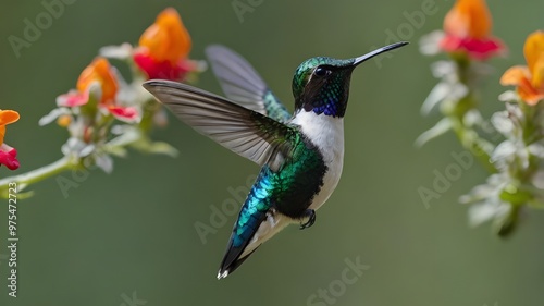 hummingbird in flight