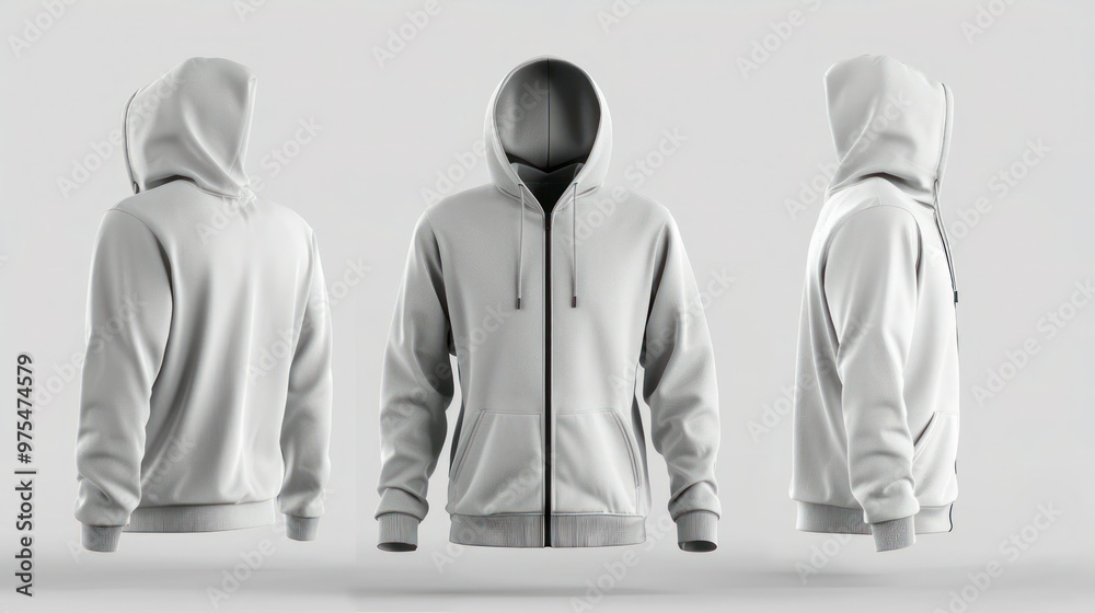 Hooded sweatshirt mockup with front side and back views featuring a zipper. Concept Mockup, Hooded Sweatshirt, Front View, Back View, Zipper Hooded sweatshirt mockup with front side and back views featuring a zipper. Concept Mockup, Hooded Sweatshirt, Front View, Back View, Zipper