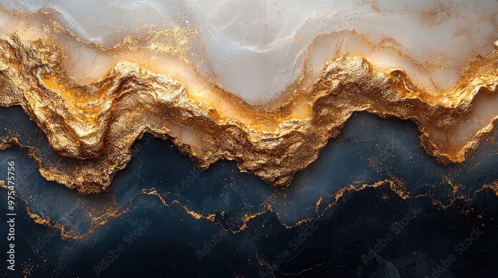 Fototapeta premium Stunning Abstract Gold and Marble Texture Perfect for High-End Design Projects and Luxury Backgrounds