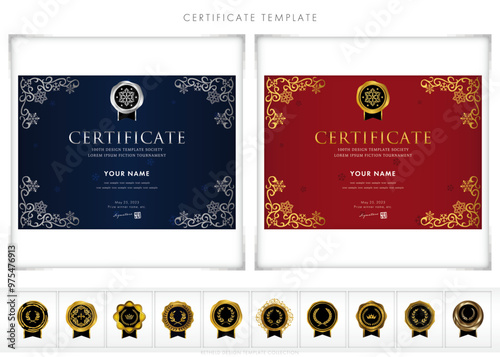 賞状１７９（横）certificate　award　表彰状　celebration