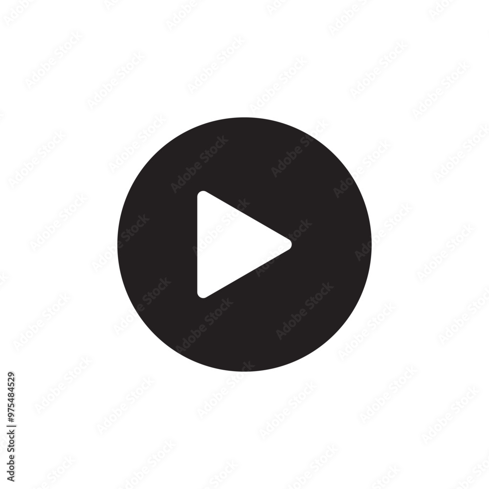 Stop pause play button icon Stencil pictogram Vector stock illustration EPS 10 Stop pause play button icon Stencil pictogram Vector stock illustration EPS 10