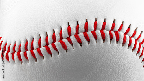 Photography Baseball ball isolated on white background, full depth of field