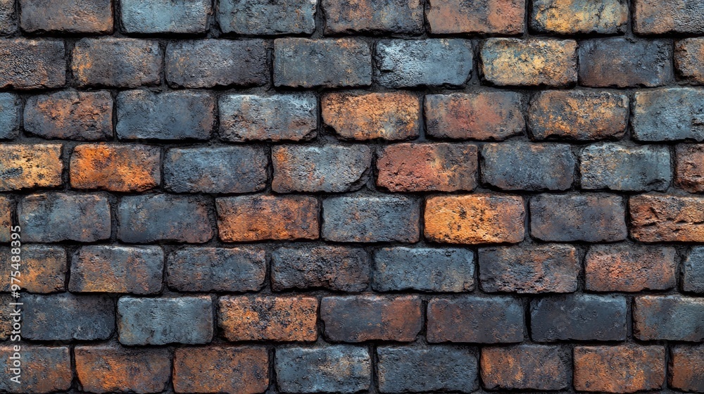 A Rustic Brick Wall with a Weathered Look Perfect for Backgrounds or Textures in Creative Projects A Rustic Brick Wall with a Weathered Look Perfect for Backgrounds or Textures in Creative Projects