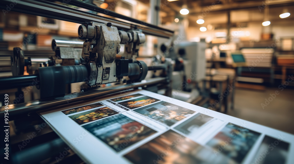 Naklejka premium Digital printer