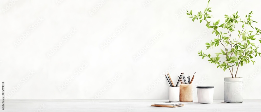 A minimalist home office setup where a professional focuses on blockchain in business A minimalist home office setup where a professional focuses on blockchain in business
