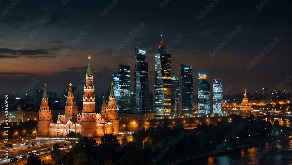 Fototapeta premium city at night