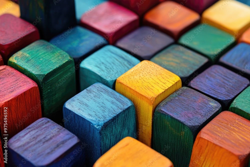 Wooden Blocks Close Up Wooden Blocks Close Up