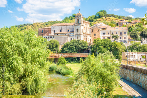 Fototapeta Naklejka Na Ścianę i Meble -  View at the Church of San Francisco in the streets of Cosenza in Italy