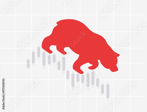 Bullish stock share market illustration