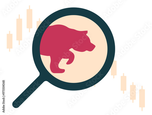 Bullish stock share market illustration