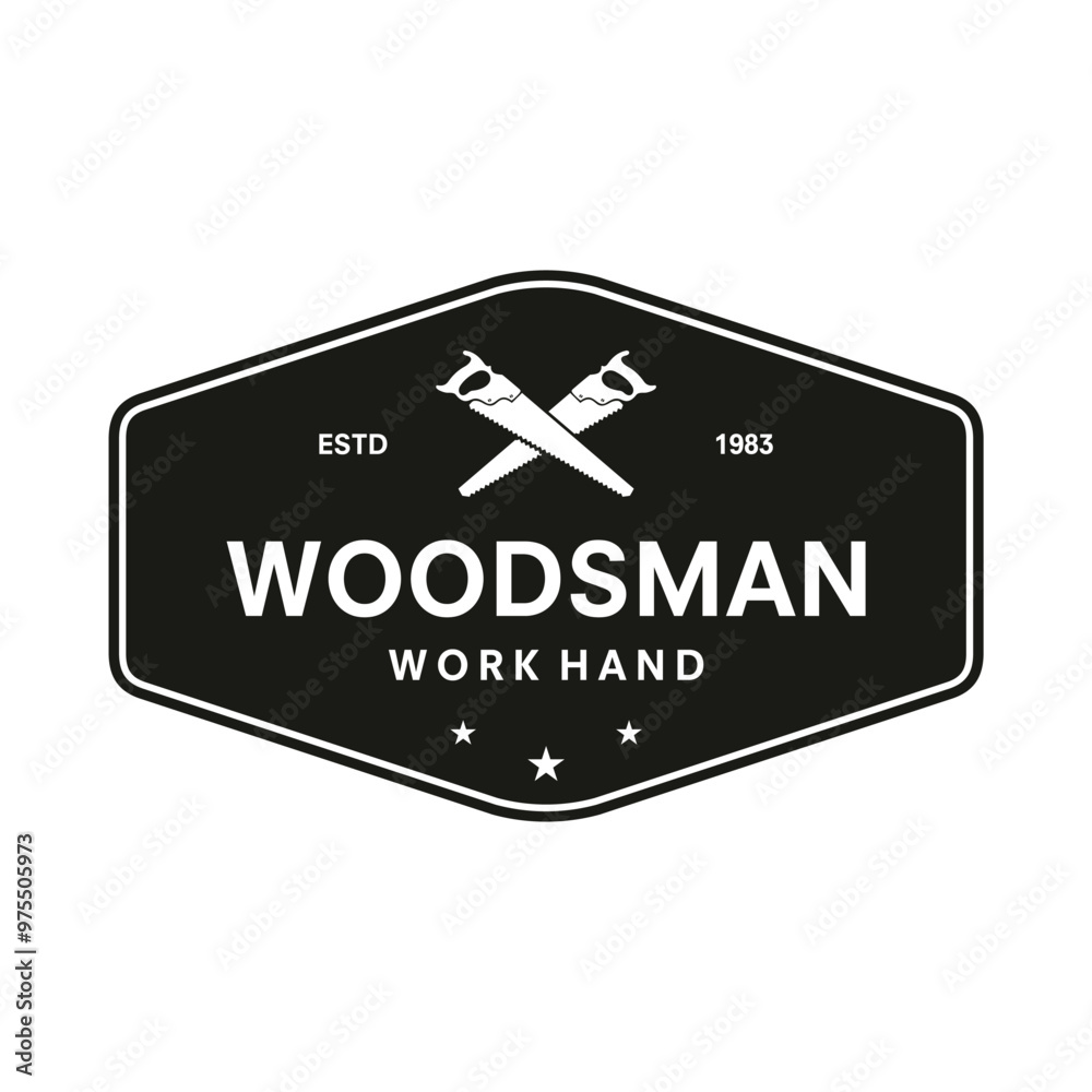 Wood saw logo vector design carpenter tool silhouette woodcutter wood craftsman carpentry company logo Wood saw logo vector design carpenter tool silhouette woodcutter wood craftsman carpentry company logo
