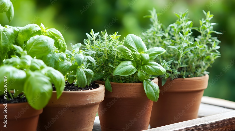 Organic herb garden, Generative AI Organic herb garden, Generative AI