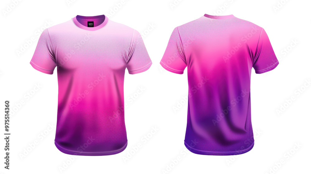 Sport t-shirt with a gradient design on transparent background Sport t-shirt with a gradient design on transparent background