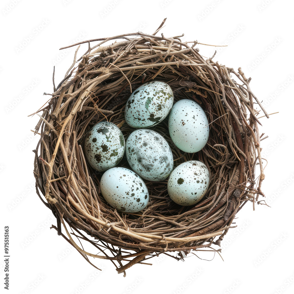 Transparent A nest of eggs with a white and brown speckled shell Transparent A nest of eggs with a white and brown speckled shell