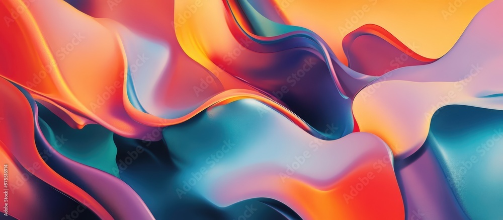 Abstract composition featuring a colorful background with fluid shapes and textures capturing the essence of contemporary art Abstract composition featuring a colorful background with fluid shapes and textures capturing the essence of contemporary art