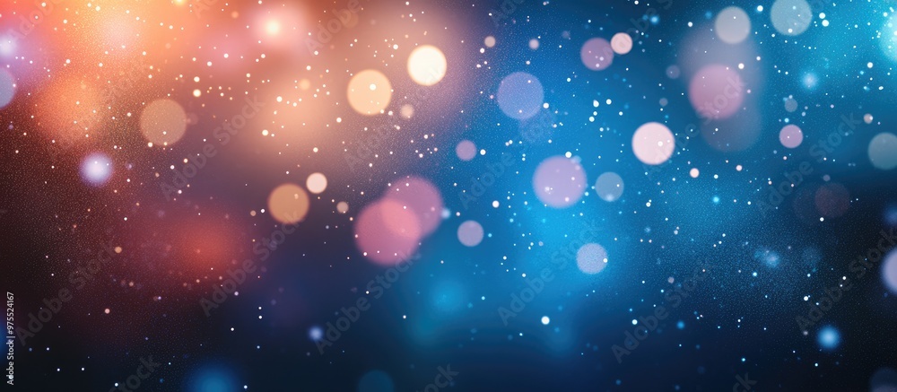 Abstract Light Background With White Particles And Bokeh Effects Abstract Light Background With White Particles And Bokeh Effects