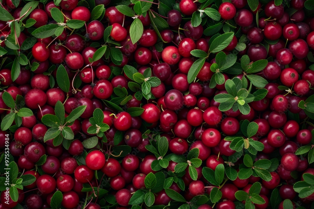Lingonberry texture background, Vaccinium vitis-idaea fruits pattern, many partridgeberry mockup Lingonberry texture background, Vaccinium vitis-idaea fruits pattern, many partridgeberry mockup