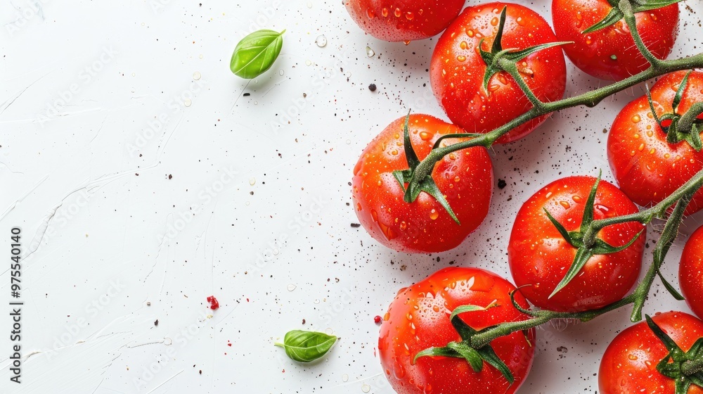 Tomato Fresh Vegetables on White Background Tomato Fresh Vegetables on White Background