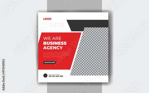 Business social media post Digital marketing banner template