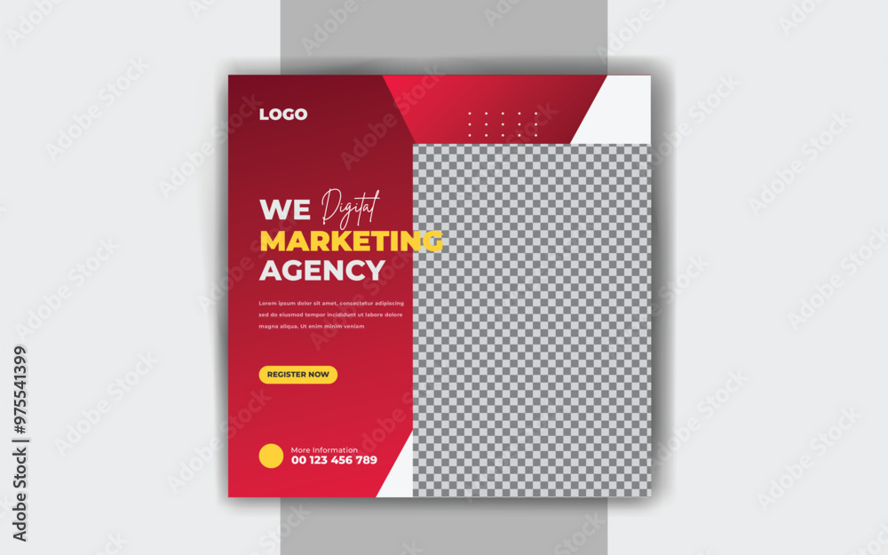 Obraz premium Business social media post Digital marketing banner template