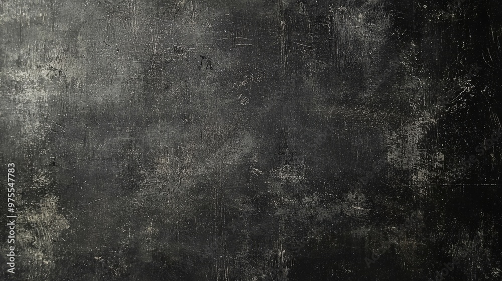 Fototapeta premium Dark Gray Grunge Texture with White Scratches, Grunge Texture, Background, Black