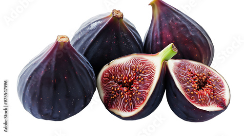 fresh figs isolated on white background photo