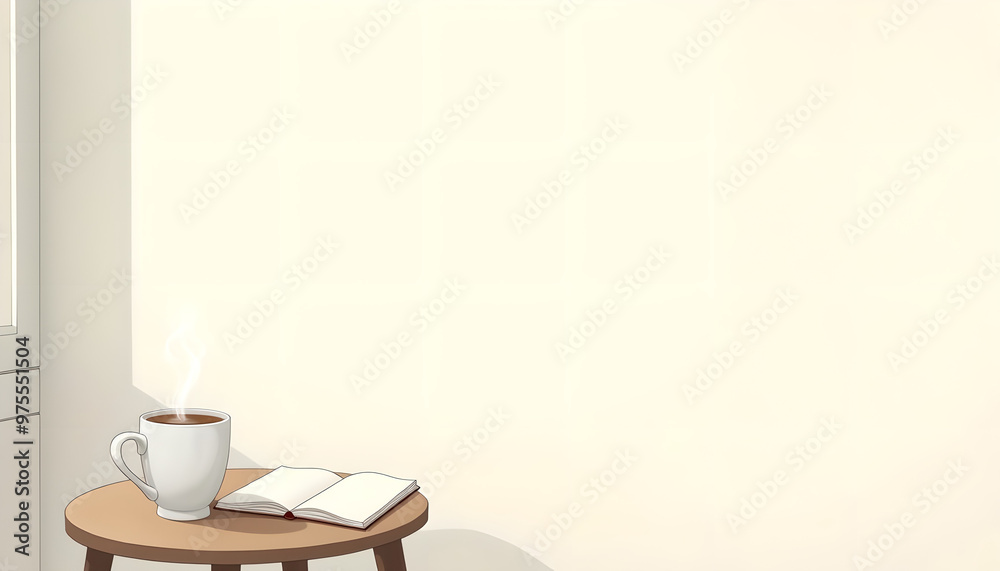 cup of coffee on table cup of coffee on table