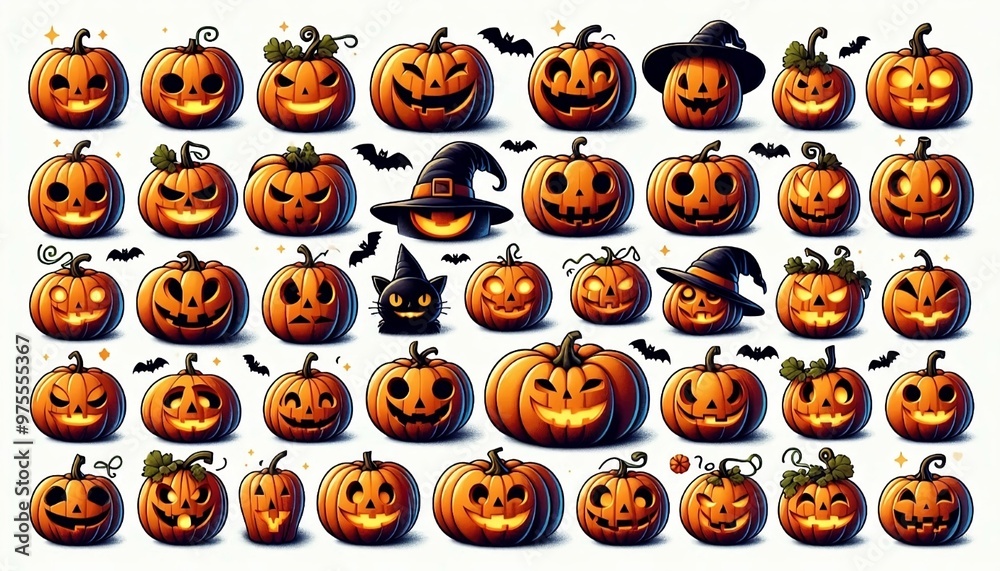 halloween pumpkin icons halloween pumpkin icons