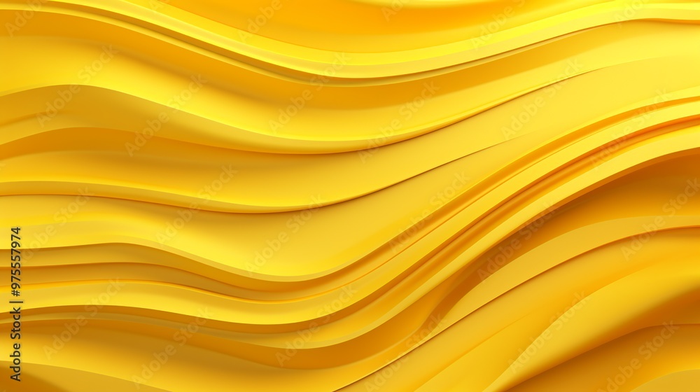Abstract Yellow and Orange Wavy Lines on Dark Background - Suitable for a Grand Display Abstract Yellow and Orange Wavy Lines on Dark Background - Suitable for a Grand Display