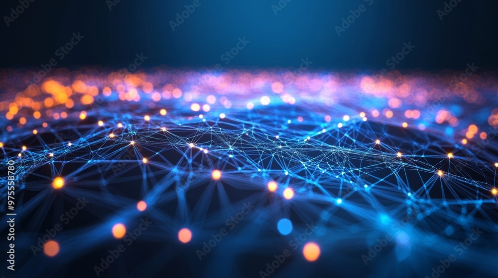 abstract background glowing networking connect node, the connecting node are wave form, abstract background glowing networking connect node, the connecting node are wave form,
