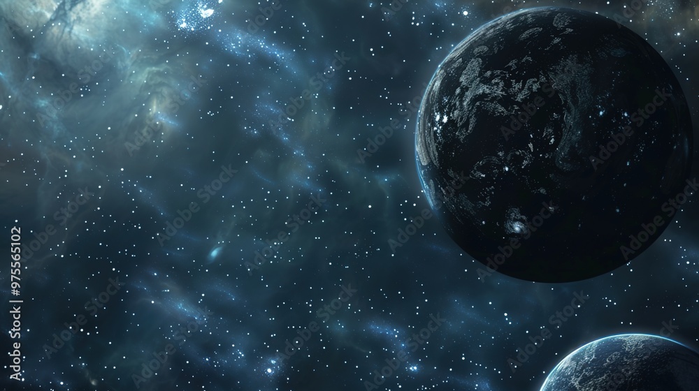 Obraz premium Cosmic abstract background with cosmic phenomena and celestial events.
