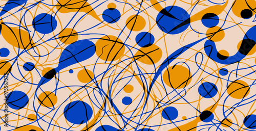 Abstract pattern. Illustration for printing on wall decorations. For use in graphics.
